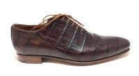 brown croco-print wholecut oxfords by Rozsnyai handmade shoes (2) (Copy)